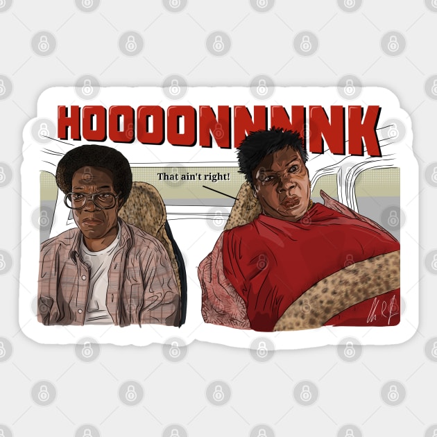 Norbit: The Shrinking Car Sticker by 51Deesigns